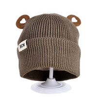 Decopatent Decopatent XCM - Muts Kind - Kinder muts met Oren - Teddy Bear - 6 Maanden t/m 6 jaar - Maat 48/52 - Kindermutsen Jongens & Meisjes - Gebreide Muts met Binnenvoering - Muts Baby / Peuter / Kleuter - Wintermuts - Kleur: Groen