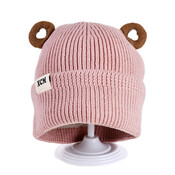 Decopatent Decopatent XCM - Muts Kind - Kinder muts met Oren - Teddy Bear - 6 Maanden t/m 6 jaar - Maat 48/52 - Kindermutsen Jongens & Meisjes - Gebreide Muts met Binnenvoering - Muts Baby / Peuter / Kleuter - Wintermuts - Kleur: Roze