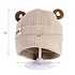 Decopatent Decopatent XCM - Muts Kind - Kinder muts met Oren - Teddy Bear - 6 Maanden t/m 6 jaar - Maat 48/52 - Kindermutsen Jongens & Meisjes - Gebreide Muts met Binnenvoering - Muts Baby / Peuter / Kleuter - Wintermuts - Kleur: Beige