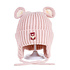 Decopatent Decopatent - Muts Kind - Kinder muts met Beren Oren - Teddy Bear - 6 Maanden t/m 6 jaar - Maat 48/52 - Kindermutsen Jongens & Meisjes - Gebreide Muts met Binnenvoering - Muts Baby / Peuter / Kleuter - Wintermuts - Kleur: Roze