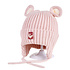 Decopatent Decopatent - Muts Kind - Kinder muts met Beren Oren - Teddy Bear - 6 Maanden t/m 6 jaar - Maat 48/52 - Kindermutsen Jongens & Meisjes - Gebreide Muts met Binnenvoering - Muts Baby / Peuter / Kleuter - Wintermuts - Kleur: Roze