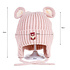 Decopatent Decopatent - Muts Kind - Kinder muts met Beren Oren - Teddy Bear - 6 Maanden t/m 6 jaar - Maat 48/52 - Kindermutsen Jongens & Meisjes - Gebreide Muts met Binnenvoering - Muts Baby / Peuter / Kleuter - Wintermuts - Kleur: Roze