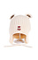 Decopatent Decopatent - Muts Kind - Kinder muts met Beren Oren - Teddy Bear - 6 Maanden t/m 6 jaar - Maat 48/52 - Kindermutsen Jongens & Meisjes - Gebreide Muts met Binnenvoering - Muts Baby / Peuter / Kleuter - Wintermuts - Kleur: Wit