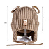 Decopatent Decopatent - Muts Kind - Kinder muts met Beren Oren - Teddy Bear - 6 Maanden t/m 6 jaar - Maat 48/52 - Kindermutsen Jongens & Meisjes - Gebreide Muts met Binnenvoering - Muts Baby / Peuter / Kleuter - Wintermuts - Kleur: Bruin