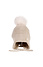 Decopatent Decopatent - Muts Kind - Kinder muts met pompon - 6 Maanden  t/m 6 jaar - Maat 48/52 - Kindermutsen Jongens & Meisjes - Gebreide Muts met Binnenvoering - Muts Baby / Peuter / Kleuter - Wintermuts - Kleur: Beige