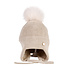 Decopatent Decopatent - Muts Kind - Kinder muts met pompon - 6 Maanden  t/m 6 jaar - Maat 48/52 - Kindermutsen Jongens & Meisjes - Gebreide Muts met Binnenvoering - Muts Baby / Peuter / Kleuter - Wintermuts - Kleur: Beige