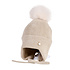Decopatent Decopatent - Muts Kind - Kinder muts met pompon - 6 Maanden  t/m 6 jaar - Maat 48/52 - Kindermutsen Jongens & Meisjes - Gebreide Muts met Binnenvoering - Muts Baby / Peuter / Kleuter - Wintermuts - Kleur: Beige