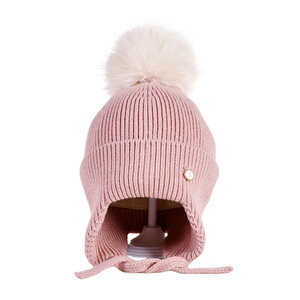 Decopatent Decopatent - Muts Kind - Kinder muts met pompon - 6 Maanden  t/m 6 jaar - Maat 48/52 - Kindermutsen Jongens & Meisjes - Gebreide Muts met Binnenvoering - Muts Baby / Peuter / Kleuter - Wintermuts - Kleur: Roze