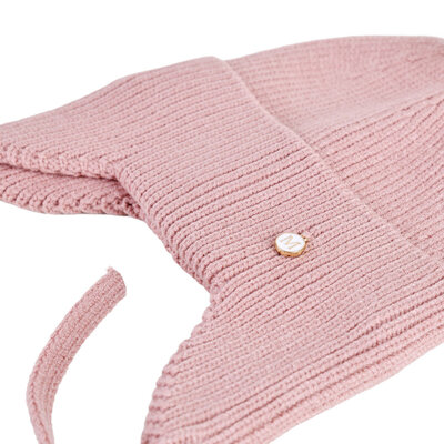 Decopatent Decopatent - Muts Kind - Kinder muts met pompon - 6 Maanden  t/m 6 jaar - Maat 48/52 - Kindermutsen Jongens & Meisjes - Gebreide Muts met Binnenvoering - Muts Baby / Peuter / Kleuter - Wintermuts - Kleur: Roze
