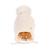 Decopatent Decopatent - Muts Kind - Kinder muts met pompon - 6 Maanden  t/m 6 jaar - Maat 48/52 - Kindermutsen Jongens & Meisjes - Gebreide Muts met Binnenvoering - Muts Baby / Peuter / Kleuter - Wintermuts - Kleur: Wit
