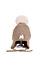 Decopatent Decopatent - Muts Kind - Kinder muts met pompon - M Embleem - 6 Maanden  t/m 6 jaar - Maat 48/52 - Kindermutsen Jongens & Meisjes - Gebreide Muts met Binnenvoering - Muts Baby / Peuter / Kleuter - Wintermuts - Kleur: Licht Bruin