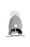 Decopatent Decopatent - Muts Kind - Kinder muts met pompon - M Embleem - 6 Maanden  t/m 6 jaar - Maat 48/52 - Kindermutsen Jongens & Meisjes - Gebreide Muts met Binnenvoering - Muts Baby / Peuter / Kleuter - Wintermuts - Kleur: Grijs