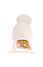 Decopatent Decopatent - Muts Kind - Kinder muts met pompon - M Embleem - 6 Maanden  t/m 6 jaar - Maat 48/52 - Kindermutsen Jongens & Meisjes - Gebreide Muts met Binnenvoering - Muts Baby / Peuter / Kleuter - Wintermuts - Kleur: Wit