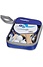 Relaxdays Relaxdays tafeltennis set - 14x150x1,7 cm - 2 sterren - 2 batjes - 3 ballen - tafeltennisnet - blauw