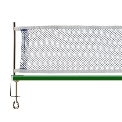 Relaxdays Relaxdays tafeltennis set - 14x150x1,7 cm - 2 sterren - 2 batjes - 3 ballen - tafeltennisnet - blauw