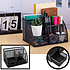 Decopatent Decopatent - Pennenbak 6 vakken en Schuiflade - Pennenhouder - Desk - Bureau organizer - Mesh - Metaal - Pennenbakjes - Zwart
