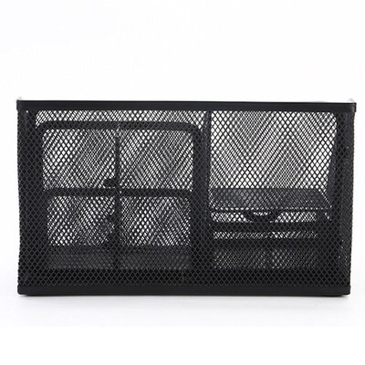 Decopatent Decopatent - Pennenbak 6 vakken en Schuiflade - Pennenhouder - Desk - Bureau organizer - Mesh - Metaal - Pennenbakjes - Zwart