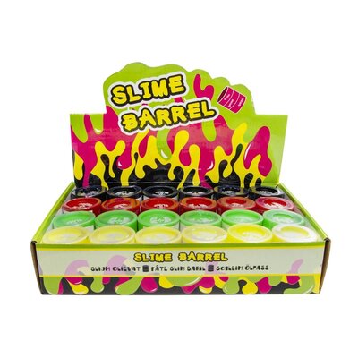Decopatent 24 STUKS Gekleurd Mini Slijm in olie vat - Slime Barrel - Slijm Putty - Uitdeelcadeaus - Traktatie Uitdeelcadeautjes voor kinderen - Grabbelton - School - Kinderfeestje - Speelgoed Trakteren - Grabbelton Traktaties Cadeautjes