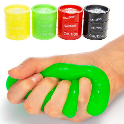 Decopatent 24 STUKS Gekleurd Mini Slijm in olie vat - Slime Barrel - Slijm Putty - Uitdeelcadeaus - Traktatie Uitdeelcadeautjes voor kinderen - Grabbelton - School - Kinderfeestje - Speelgoed Trakteren - Grabbelton Traktaties Cadeautjes