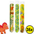 Decopatent 36 STUKS Dinosaurus Klaparmbandjes - Uitdeelcadeaus - Klap Armbanden - Traktatie Uitdeelcadeautjes voor kinderen - Grabbelton - School - Kinderfeestje - Klein Speelgoed Trakteren - Grabbelton Traktaties Cadeautjes