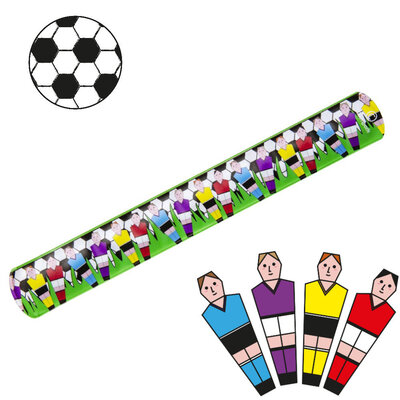 Decopatent 36 STUKS Voetballers Klaparmbandjes - Uitdeelcadeaus - Klap Armbanden - Traktatie Uitdeelcadeautjes voor kinderen - Grabbelton - School - Kinderfeestje - Klein Speelgoed Trakteren - Grabbelton Traktaties Cadeautjes