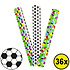 Decopatent 36 STUKS Voetballers Klaparmbandjes - Uitdeelcadeaus - Klap Armbanden - Traktatie Uitdeelcadeautjes voor kinderen - Grabbelton - School - Kinderfeestje - Klein Speelgoed Trakteren - Grabbelton Traktaties Cadeautjes