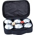 Decopatent Jeu de Boules SET - 6 ballen Diameter: 7.2 Cm - Metaal - Petanque - Jeu de Boules SET in Draagtas - Inclusief Afstandmeter - Jeu de boules set volwassenen