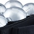 Decopatent Jeu de Boules SET - 6 ballen Diameter: 7.2 Cm - Metaal - Petanque - Jeu de Boules SET in Draagtas - Inclusief Afstandmeter - Jeu de boules set volwassenen
