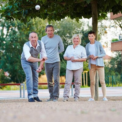 Decopatent Jeu de Boules SET - 6 ballen Diameter: 7.2 Cm - Metaal - Petanque - Jeu de Boules SET in Draagtas - Inclusief Afstandmeter - Jeu de boules set volwassenen