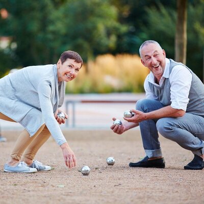 Decopatent Jeu de Boules SET - 6 ballen Diameter: 7.2 Cm - Metaal - Petanque - Jeu de Boules SET in Draagtas - Inclusief Afstandmeter - Jeu de boules set volwassenen