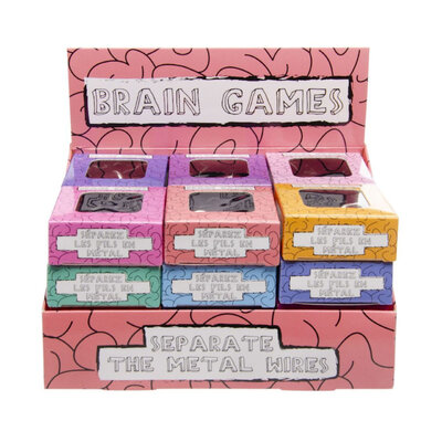 Decopatent 24 STUKS Metalen IQ Puzzels - Geduldspel - Uitdeelcadeaus - Traktatie Uitdeelcadeautjes voor kinderen - Grabbelton - School - Kinderfeestje - Klein Speelgoed Trakteren - Grabbelton Traktaties Cadeautjes