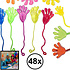 Decopatent 48 STUKS Plakhandjes - Sticky Hands - Kleefbare handjes - Uitdeelcadeaus - Kleefhandjes - Traktatie Uitdeelcadeautjes voor kinderen - Grabbelton - School - Kinderfeestje - Klein Speelgoed Trakteren - Grabbelton Traktaties Cadeautjes