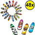 Decopatent 48 STUKS Vinger Skateboard - Fingerboard - Mini Skateboard - Speelgoed Finger Board - Uitdeelcadeaus - Traktatie Uitdeelcadeautjes voor kinderen - Grabbelton - School - Kinderfeestje - Klein Speelgoed Trakteren - Traktaties Cadeautjes