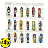 Decopatent 48 STUKS Vinger Skateboard - Fingerboard - Mini Skateboard - Speelgoed Finger Board - Uitdeelcadeaus - Traktatie Uitdeelcadeautjes voor kinderen - Grabbelton - School - Kinderfeestje - Klein Speelgoed Trakteren - Traktaties Cadeautjes