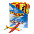 Decopatent 48 STUKS Foam Vliegtuigen - Fighter Gliders - Uitdeelcadeaus - Traktatie Uitdeelcadeautjes voor kinderen - Grabbelton - School - Kinderfeestje - Klein Speelgoed Trakteren - Grabbelton Traktaties Cadeautjes