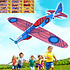 Decopatent 48 STUKS Foam Vliegtuigen - Fighter Gliders - Uitdeelcadeaus - Traktatie Uitdeelcadeautjes voor kinderen - Grabbelton - School - Kinderfeestje - Klein Speelgoed Trakteren - Grabbelton Traktaties Cadeautjes