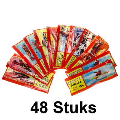 Decopatent 48 STUKS Foam Vliegtuigen - Fighter Gliders - Uitdeelcadeaus - Traktatie Uitdeelcadeautjes voor kinderen - Grabbelton - School - Kinderfeestje - Klein Speelgoed Trakteren - Grabbelton Traktaties Cadeautjes