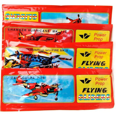Decopatent 48 STUKS Foam Vliegtuigen - Fighter Gliders - Uitdeelcadeaus - Traktatie Uitdeelcadeautjes voor kinderen - Grabbelton - School - Kinderfeestje - Klein Speelgoed Trakteren - Grabbelton Traktaties Cadeautjes