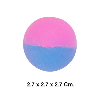 Decopatent 100 STUKS Frosted Stuiterballen 2.7 Cm - Uitdeelcadeaus - Traktatie Uitdeelcadeautjes voor kinderen - Grabbelton - School - Kinderfeestje - Klein Speelgoed Trakteren - Grabbelton Traktaties Cadeautjes