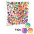Decopatent 100 STUKS Frosted Stuiterballen 2.7 Cm - Uitdeelcadeaus - Traktatie Uitdeelcadeautjes voor kinderen - Grabbelton - School - Kinderfeestje - Klein Speelgoed Trakteren - Grabbelton Traktaties Cadeautjes