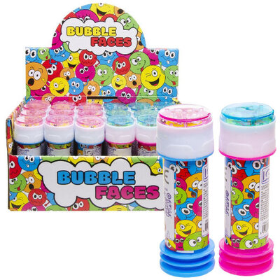 Decopatent 24 STUKS Vrolijke Smiley Bellenblaas - Uitdeelcadeaus - Belleblaas - Traktatie Uitdeelcadeautjes voor kinderen - Grabbelton - School - Kinderfeestje - Klein Speelgoed Trakteren - Grabbelton Traktaties Cadeautjes