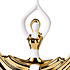 Decopatent Decopatent - Yoga Beeld Vrouw - Sculptuur Yoga dame - Woman Woondecoratie - Yoga meditatie houding - Decoratie beeld Rond - Afm. 26x8.8.x27 Cm - Kleur: Goud