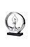 Decopatent Decopatent - Yoga Beeld Vrouw - Sculptuur Yoga dame - Woman Woondecoratie - Yoga meditatie houding - Decoratie beeld Rond - Afm. 26x8.8.x27 Cm - Kleur: Zilver