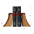 Decopatent Decopatent - Vintage Houten Boekensteunen - 2-Delige Set - Boekensteun Hout - Vintage Boeken Design - Boekenstandaard - Afm. 13x13x19 CM.