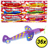 Decopatent - 36 STUKS Foam Dinosaurus Vliegtuigen - Traktatie Uitdeelcadeautjes voor kinderen - Uitdeelcadeaus  - Fighter Foam Gliders - Speelgoed Traktaties