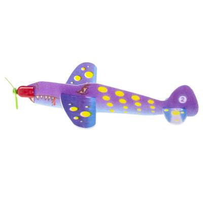 Decopatent - 36 STUKS Foam Dinosaurus Vliegtuigen - Traktatie Uitdeelcadeautjes voor kinderen - Uitdeelcadeaus  - Fighter Foam Gliders - Speelgoed Traktaties