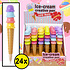 Decopatent 24 STUKS IJsjes / IJshoorn Balpennen - Uitdeelcadeaus - Speelgoed Traktatie Uitdeelcadeautjes voor kinderen