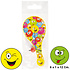 Decopatent 48 STUKS Smiley Paddle Bat Bal Spel met Elastiek - Speelgoed Traktatie Uitdeelcadeautjes voor kinderen - Uitdeelcadeaus