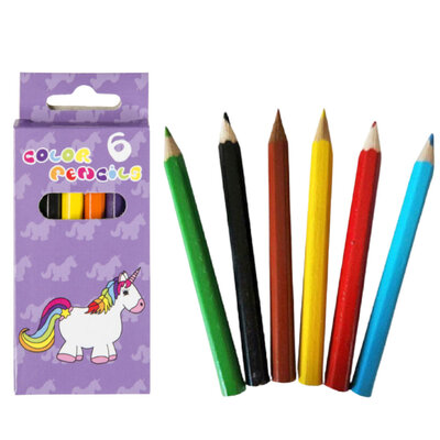 Decopatent 24 STUKS 6-Delige Unicorn Kleurpotloodjes - Traktatie Uitdeelcadeautjes voor kinderen - Klein Speelgoed - Uitdeelcadeaus - Kleurpotloden