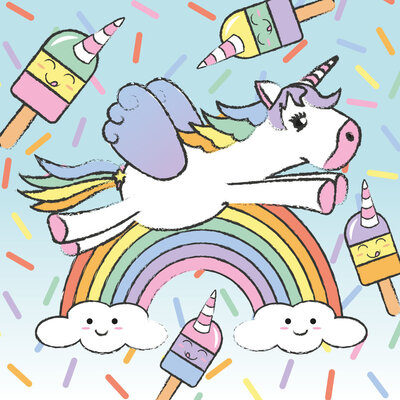 Decopatent 24 STUKS 6-Delige Unicorn Kleurpotloodjes - Traktatie Uitdeelcadeautjes voor kinderen - Klein Speelgoed - Uitdeelcadeaus - Kleurpotloden
